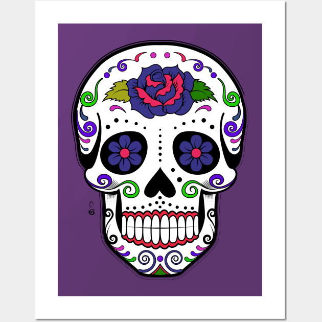 Sugar skull Wall Art by HagalArt